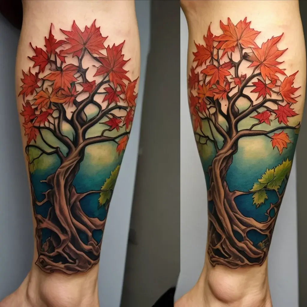 Japanese Maple Tattoos Meaning Symbolism 72 Designs HBTat2