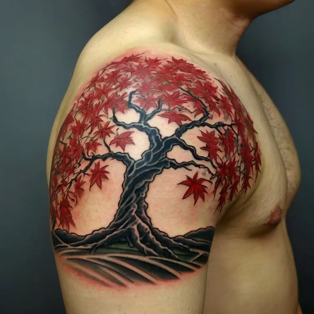 japanese maple tattoo (48)