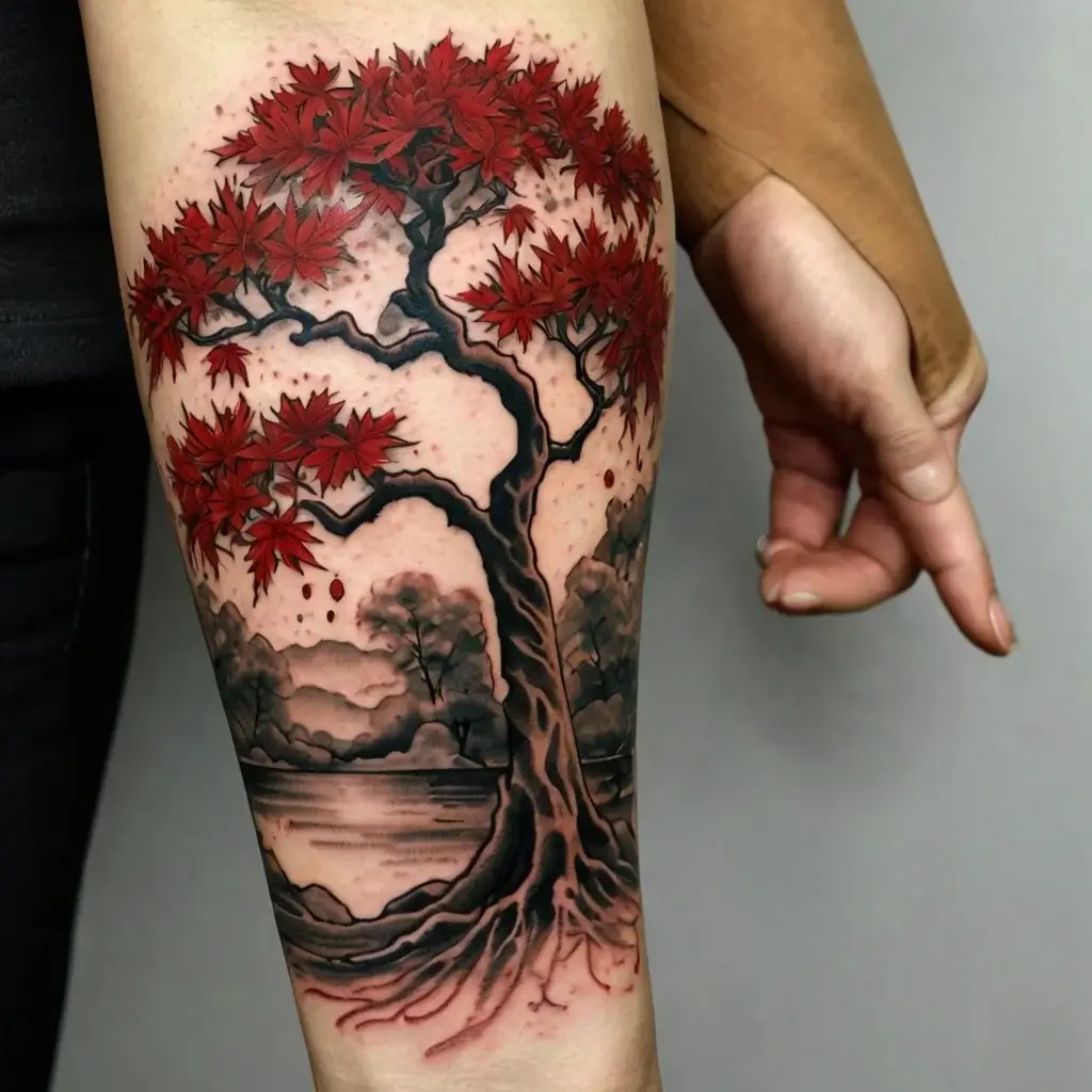 japanese maple tattoo (58)