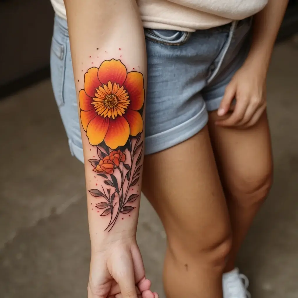 marigold Tattoo (5)