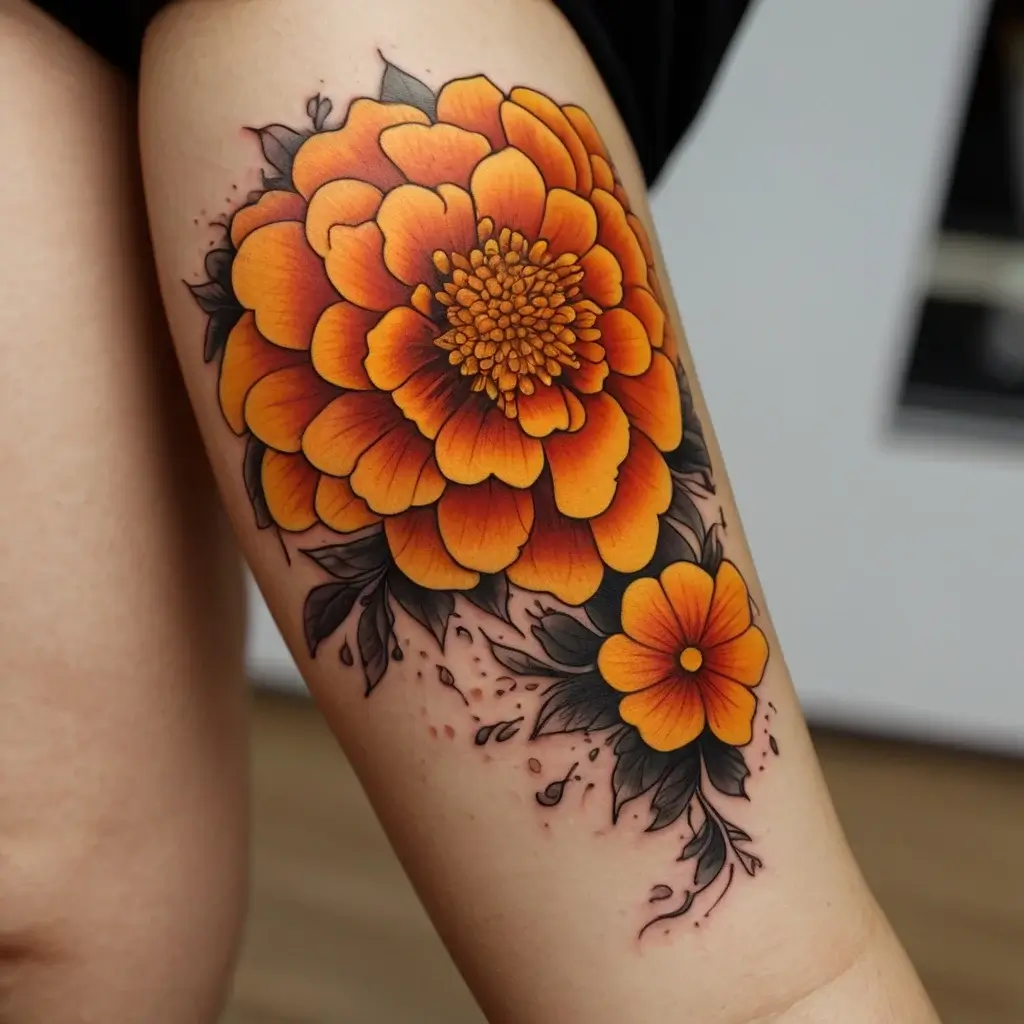 marigold Tattoo (6)