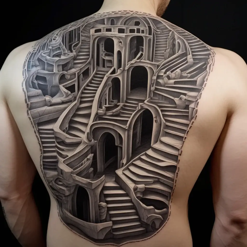 mc escher tattoo (66)