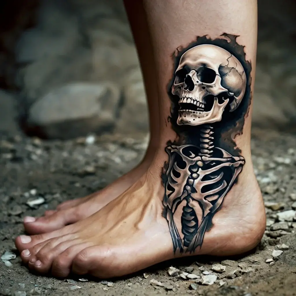 praying skeleton tattoo (18)