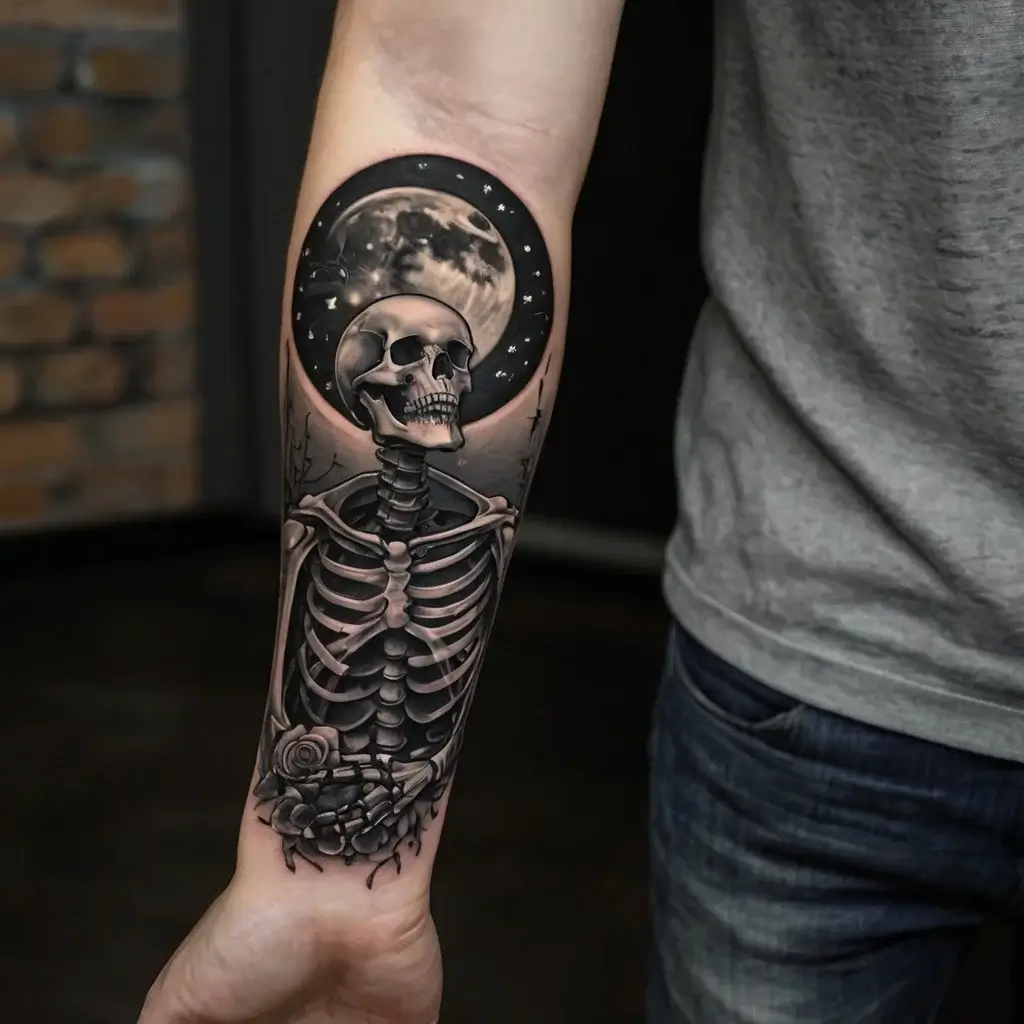 praying skeleton tattoo (23)