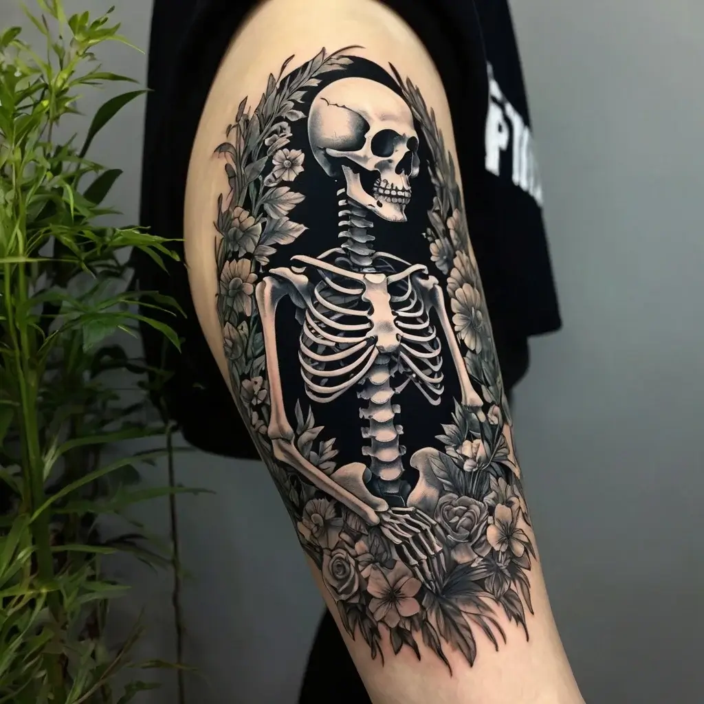 praying skeleton tattoo (26)