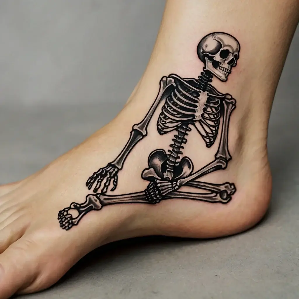 praying skeleton tattoo (3)