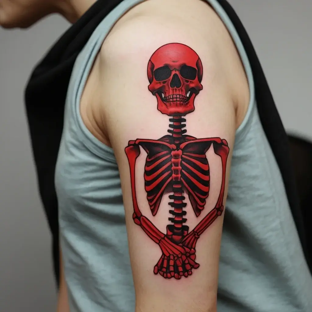 praying skeleton tattoo (30)