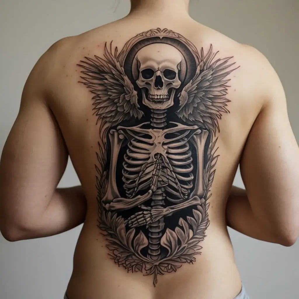 praying skeleton tattoo (31)