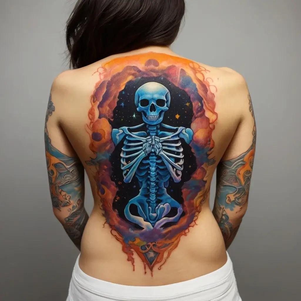 praying skeleton tattoo (33)