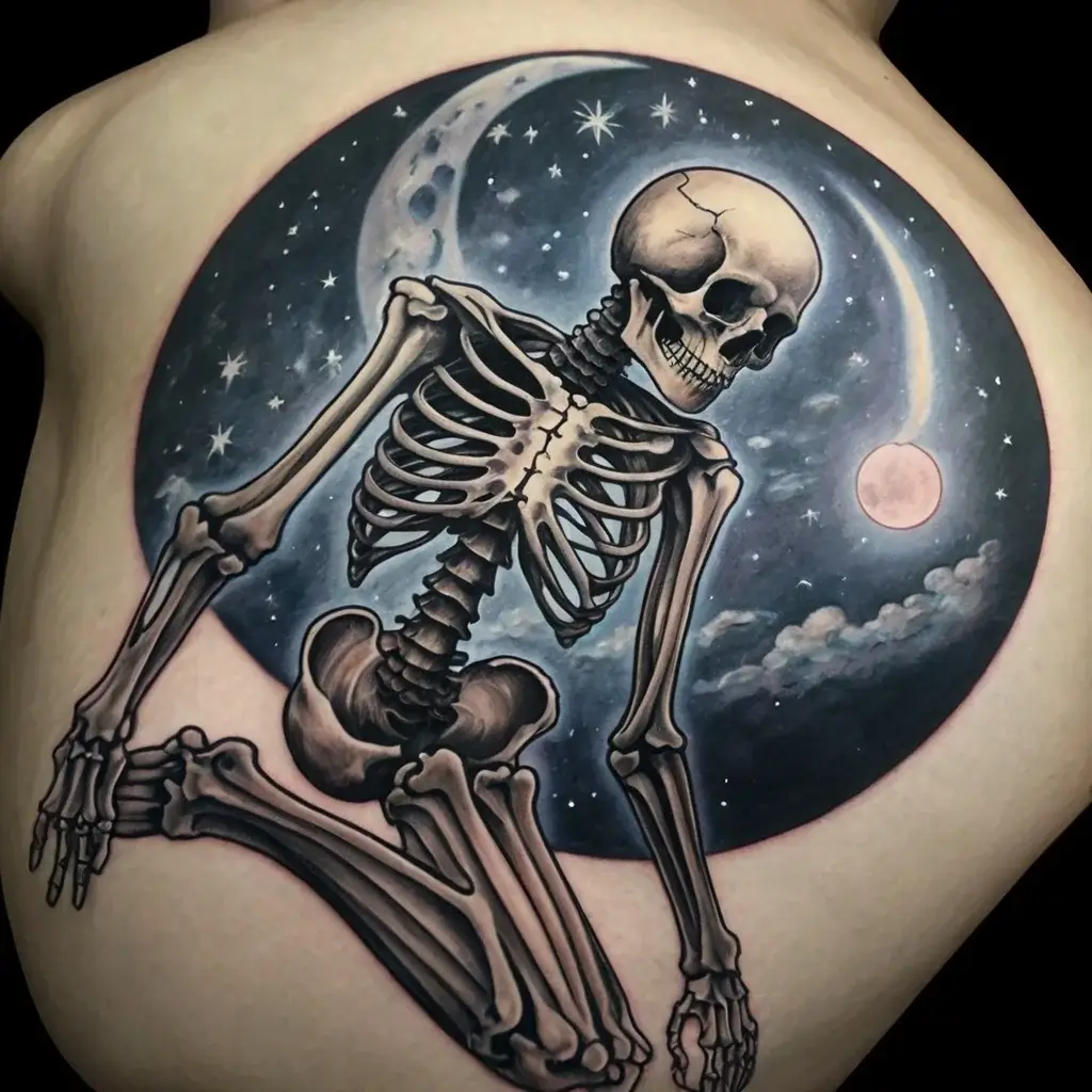 praying skeleton tattoo (37)