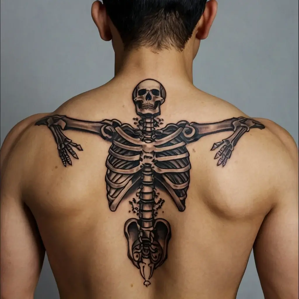 praying skeleton tattoo (44)