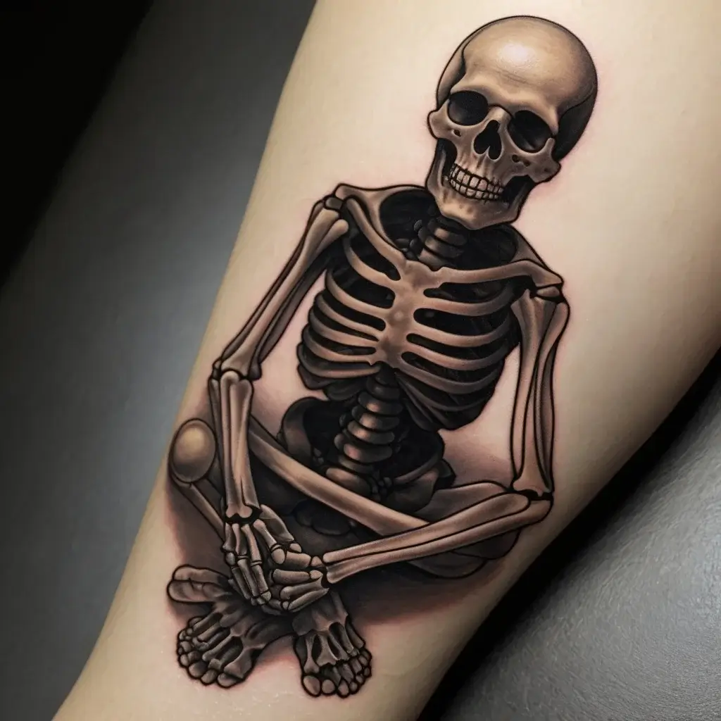 praying skeleton tattoo (52)