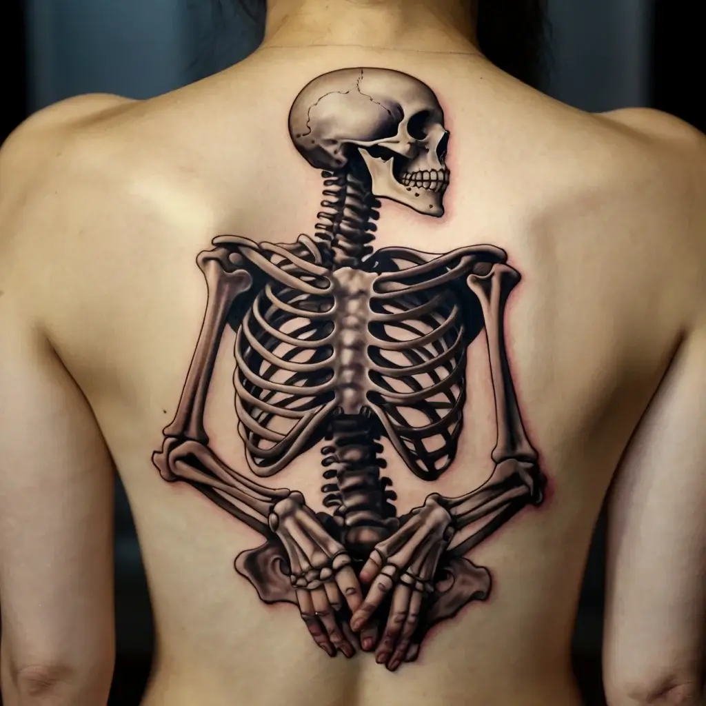 praying skeleton tattoo (53)