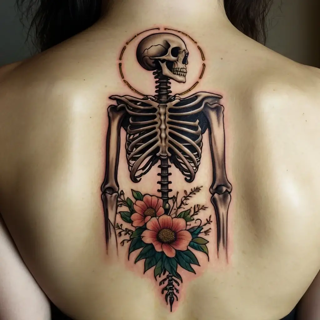 praying skeleton tattoo (58)