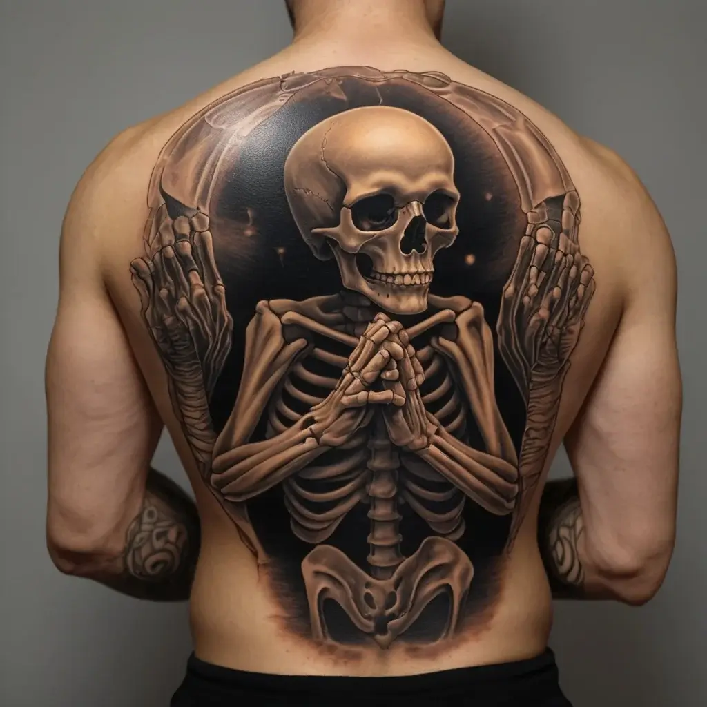 praying skeleton tattoo (62)