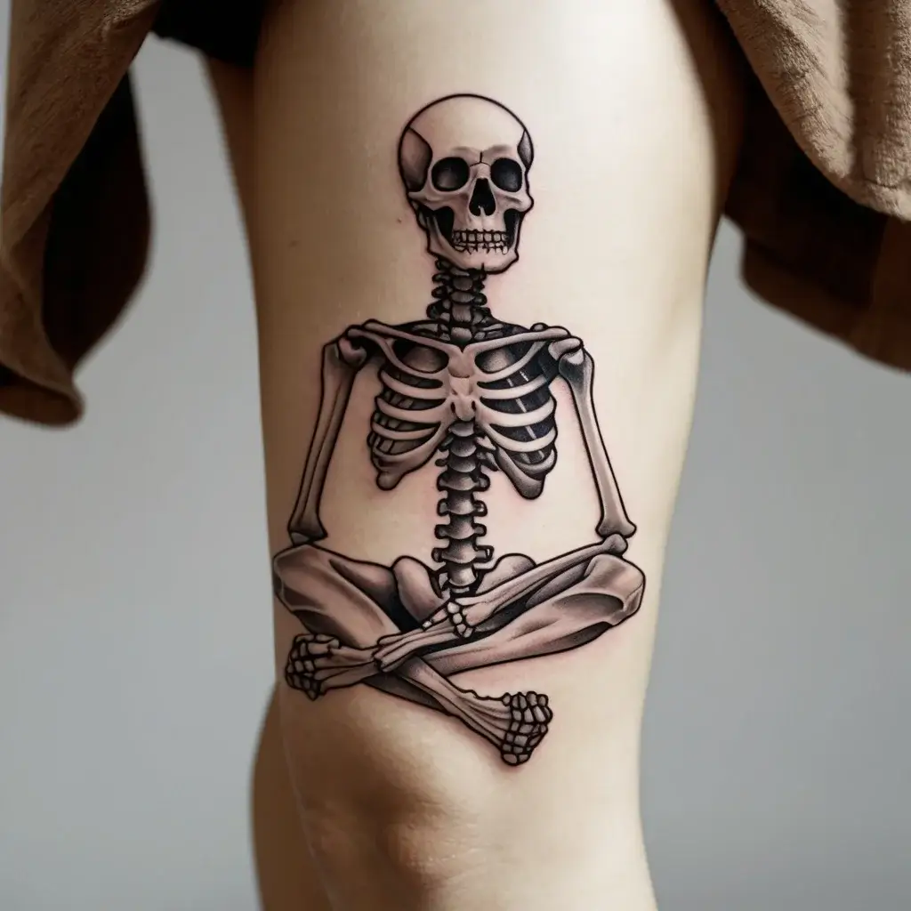 praying skeleton tattoo (63)