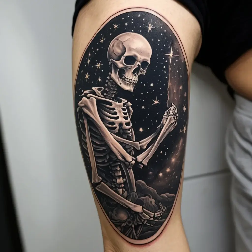 praying skeleton tattoo (9)