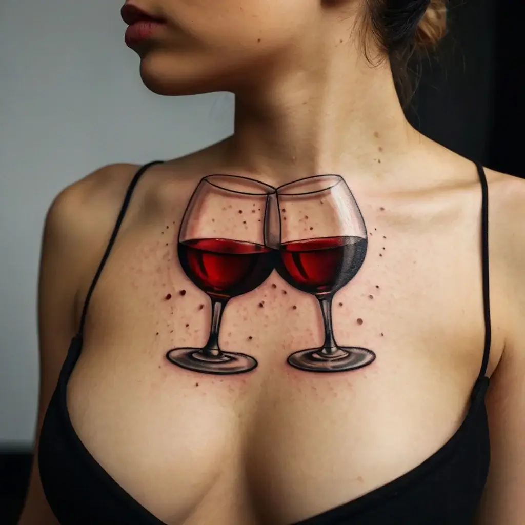 wine glass tattoo (15)