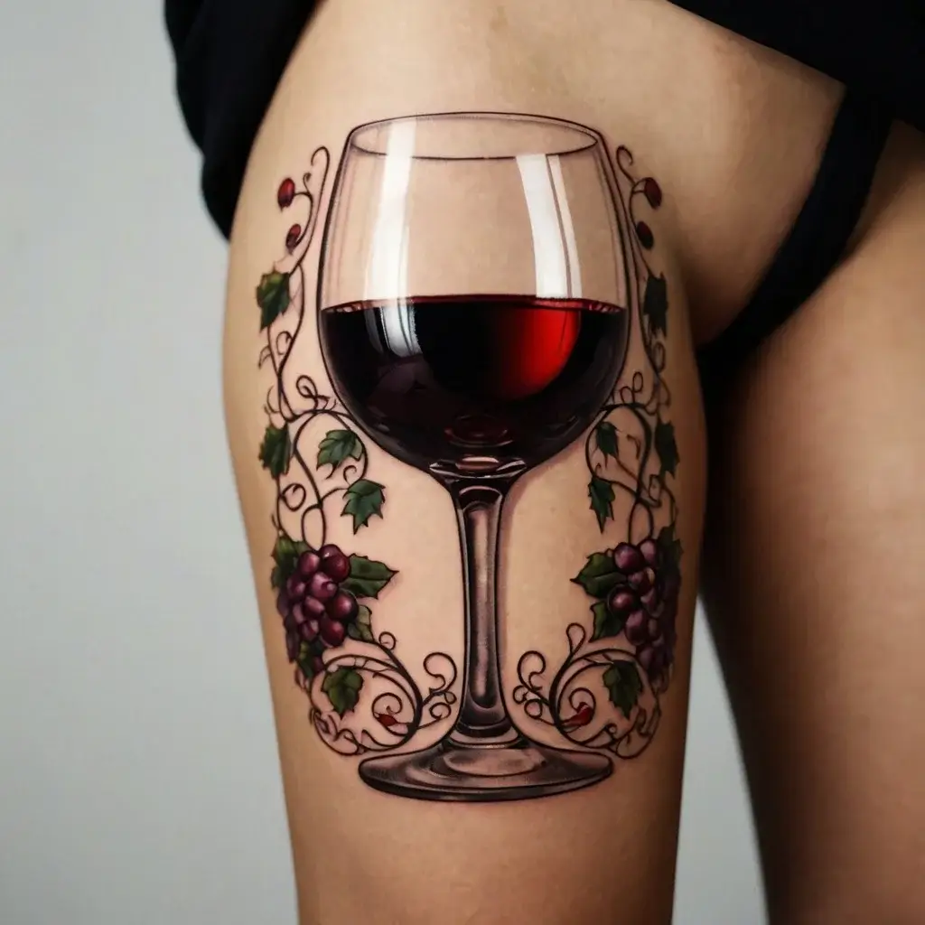 wine glass tattoo (19)