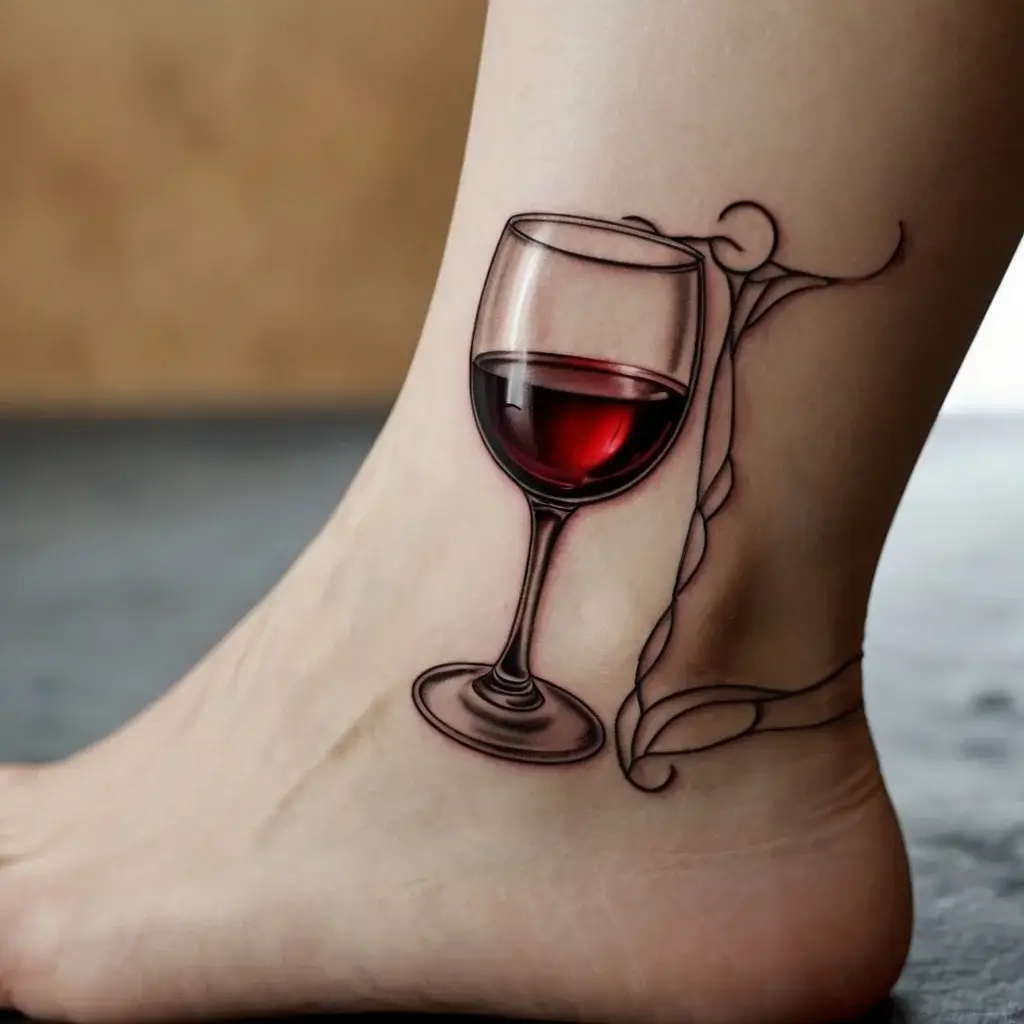 wine glass tattoo (27)