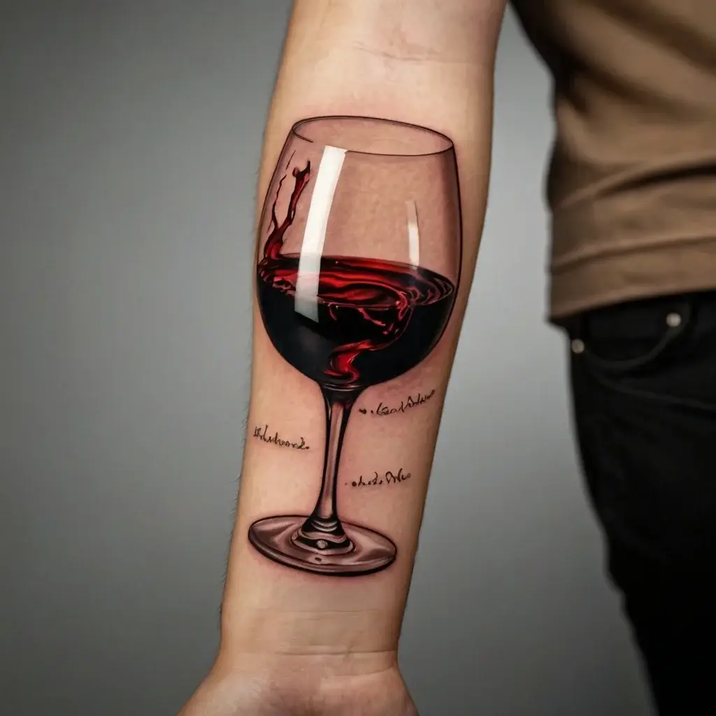 wine glass tattoo (28)