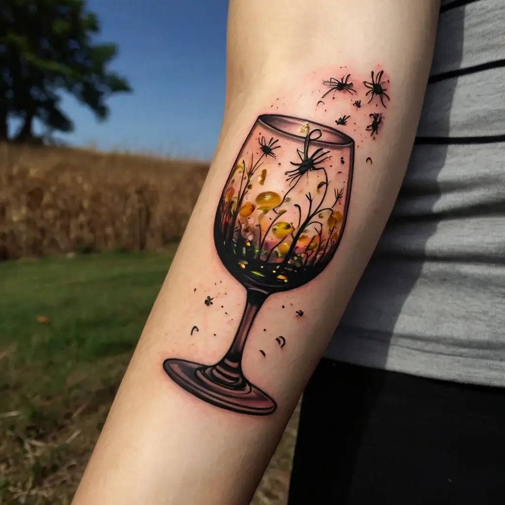 wine glass tattoo (3)