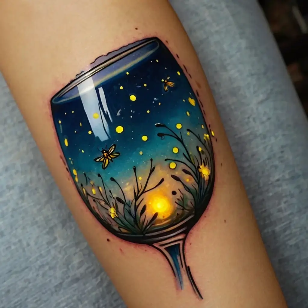 wine glass tattoo (30)