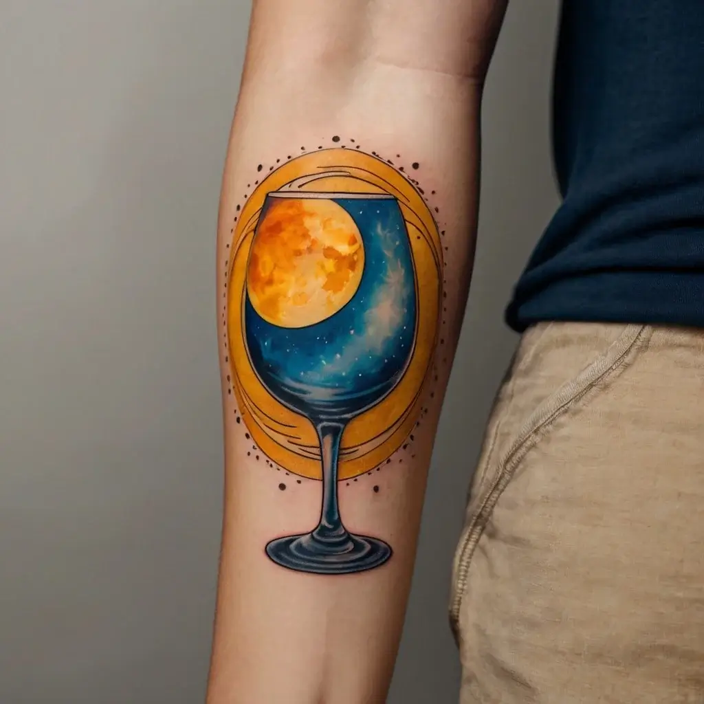 wine glass tattoo (37)