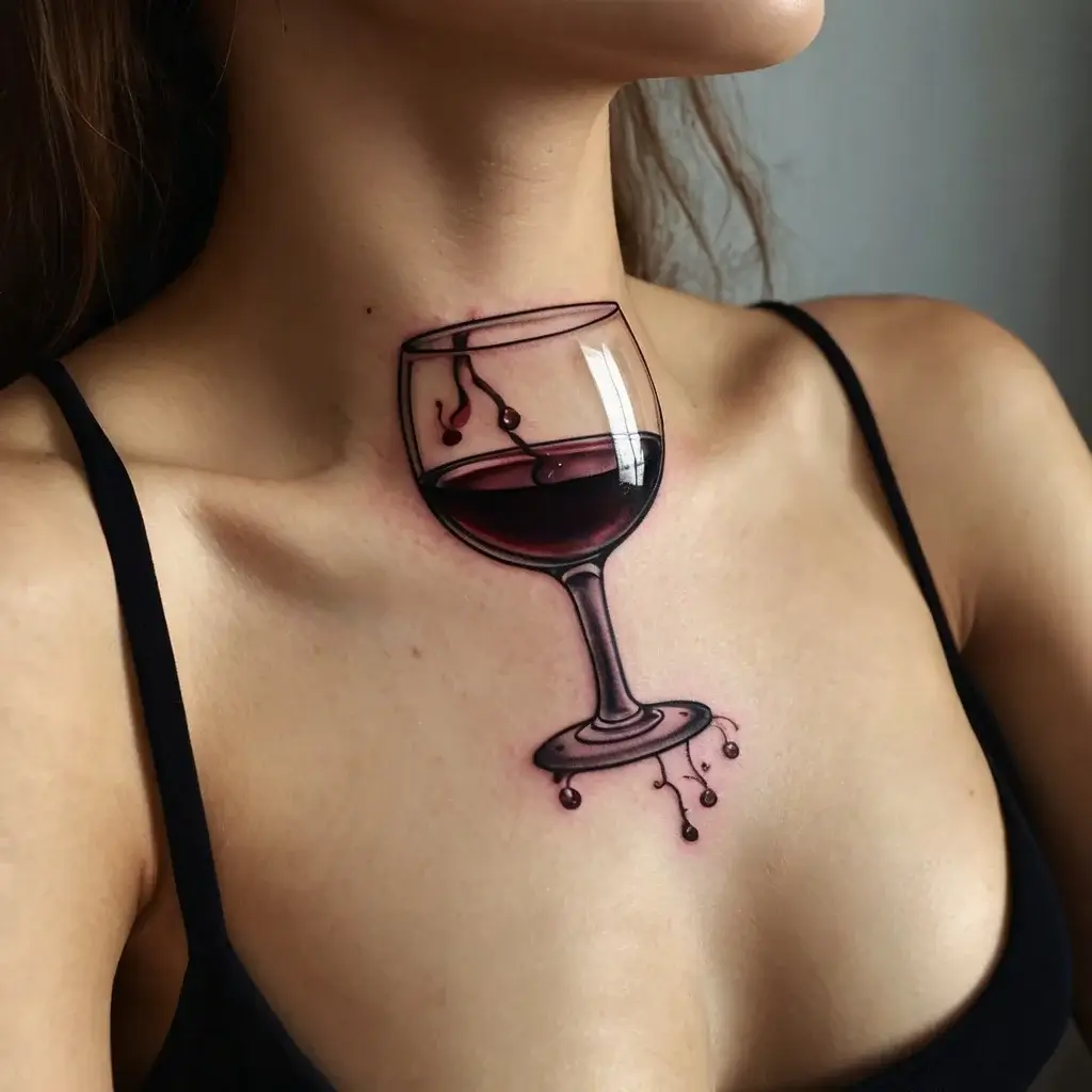 wine glass tattoo (6)