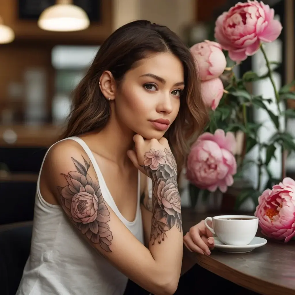 Peony Flower Tattoos (104)