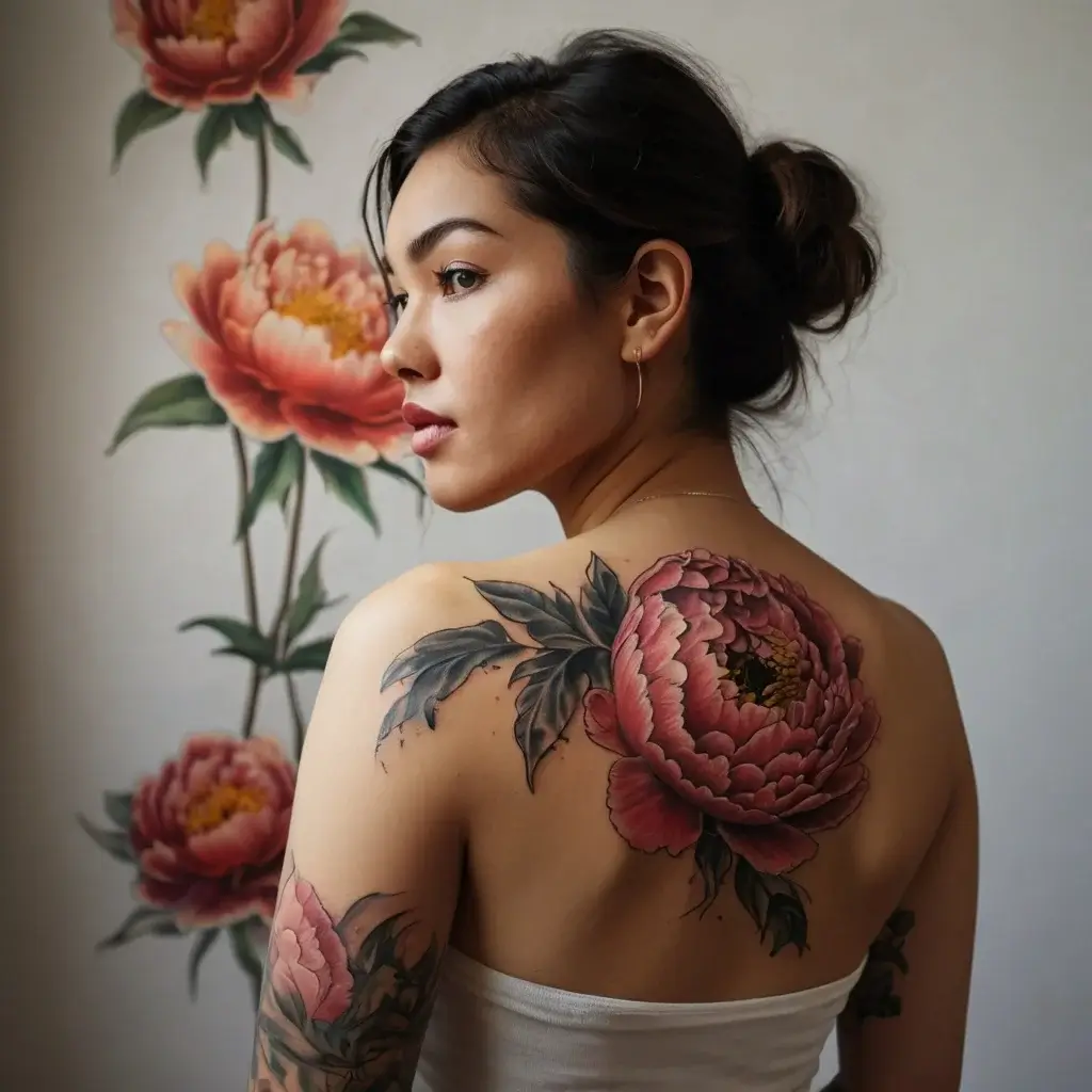 Peony Flower Tattoos (16)