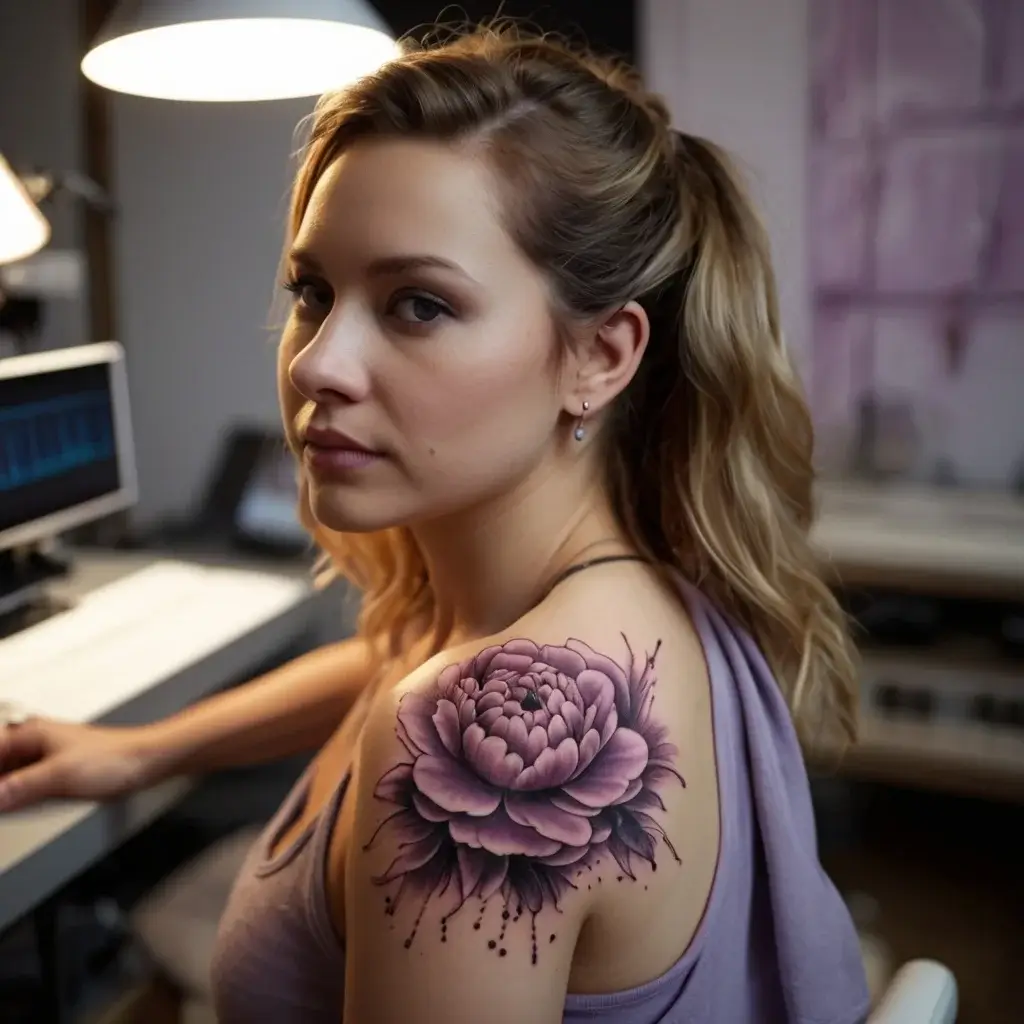 Peony Flower Tattoos (18)