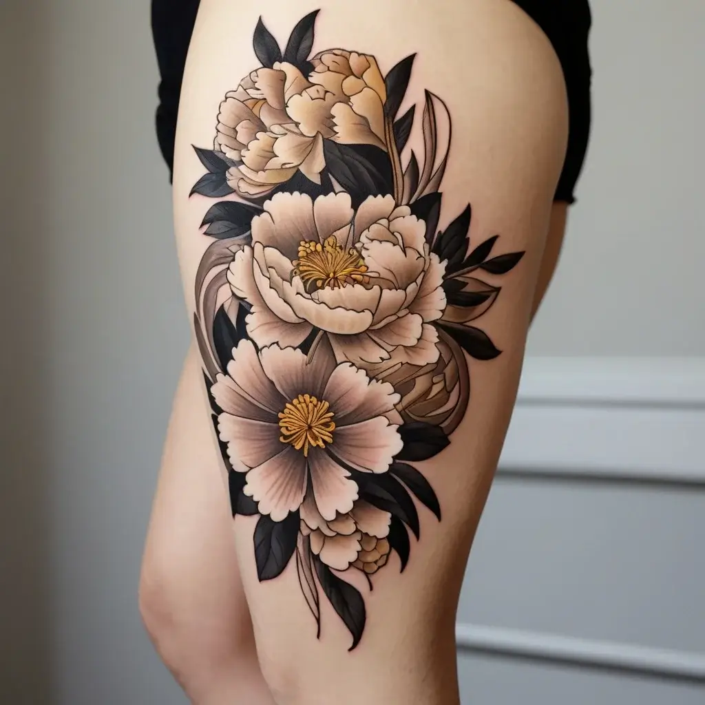 Peony Flower Tattoos (25)