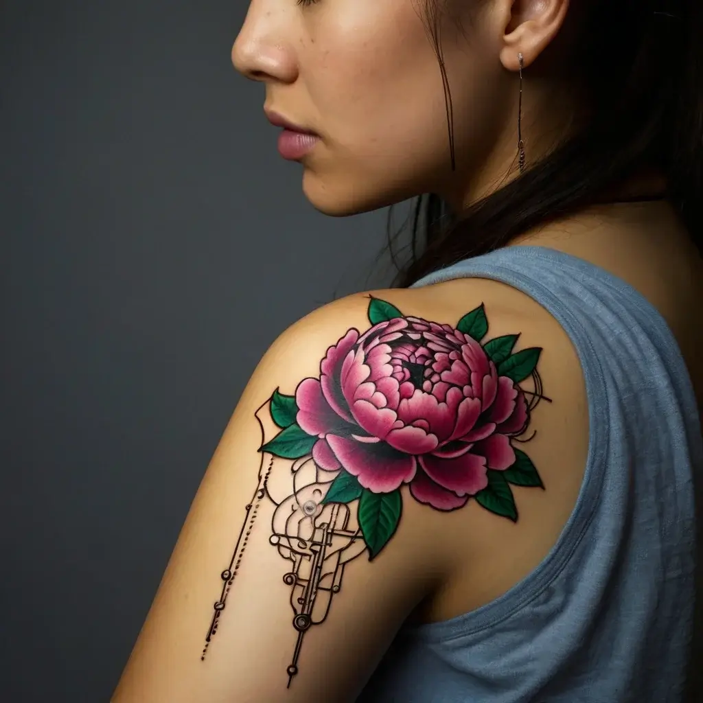 Peony Flower Tattoos (26)