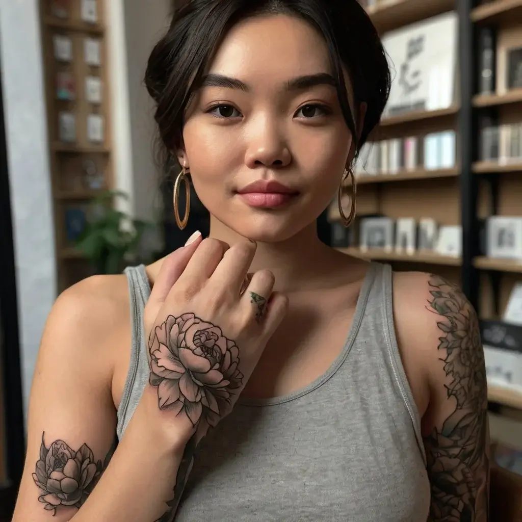 Peony Flower Tattoos (37)