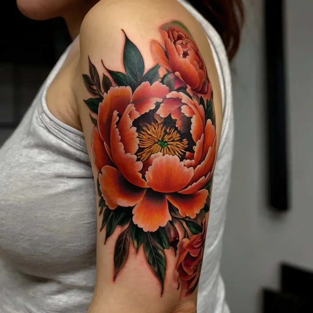 Peony Flower Tattoos (46)