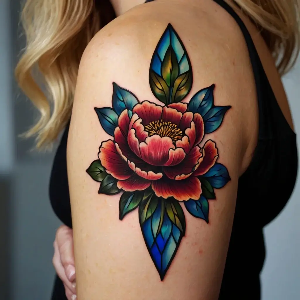 Peony Flower Tattoos (57)