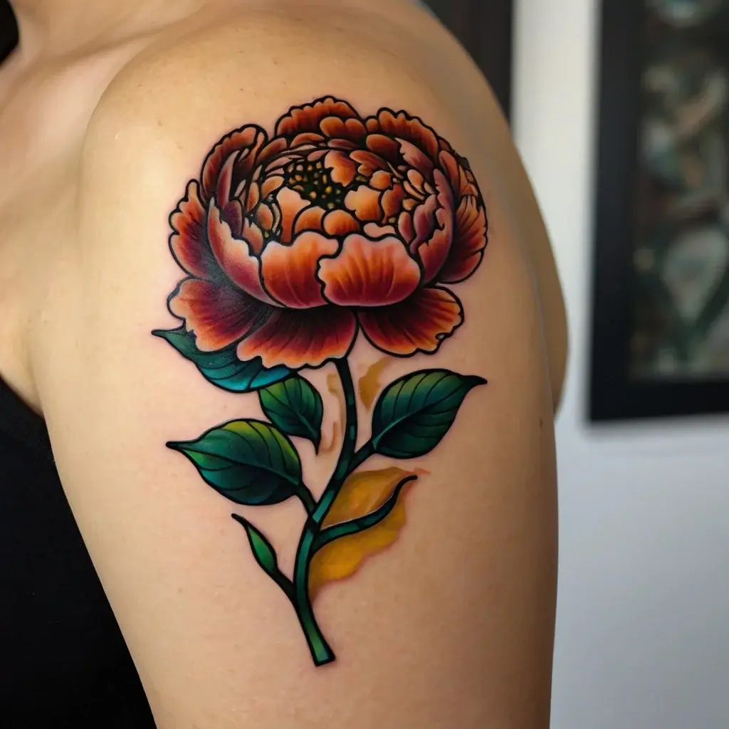 Peony Flower Tattoos (59)