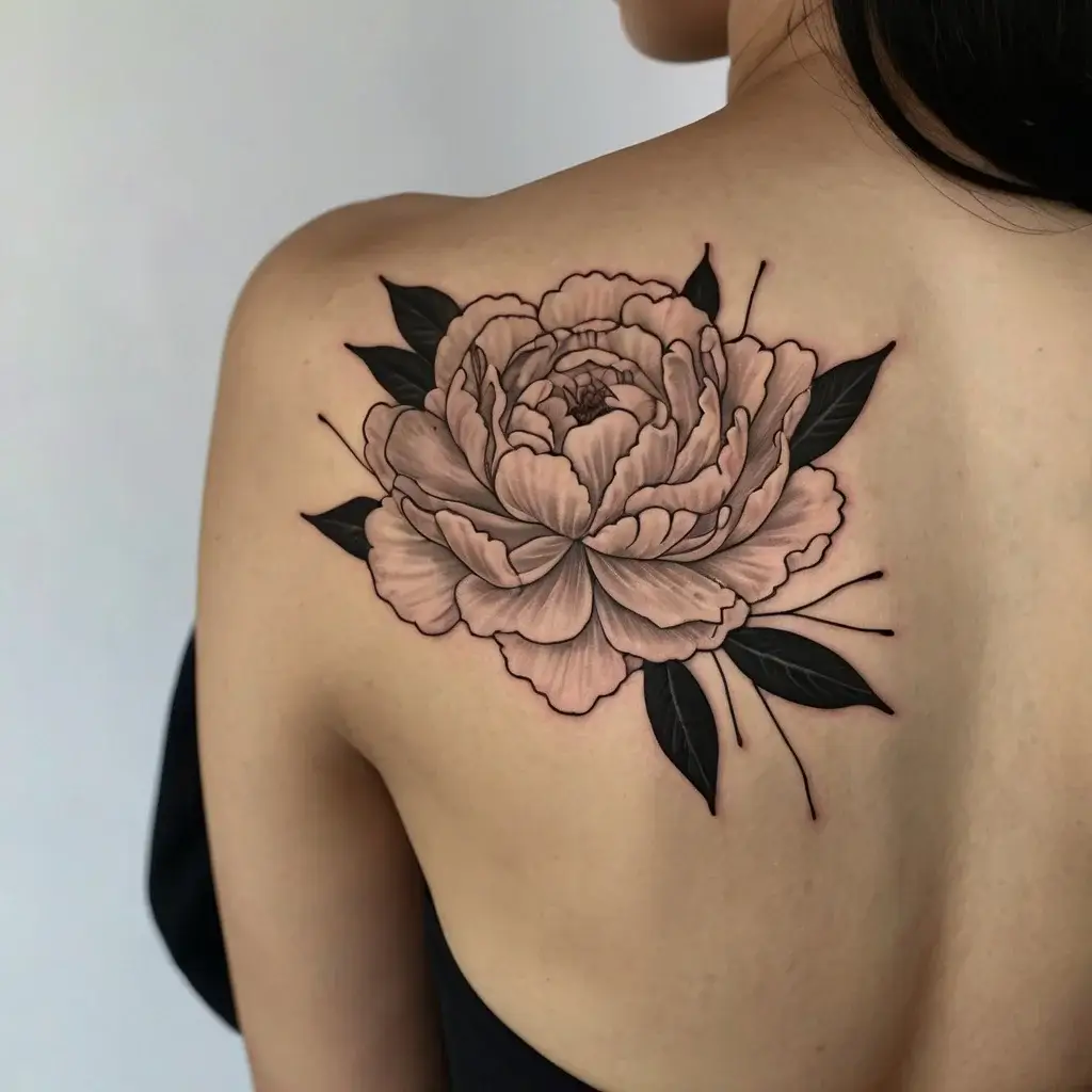 Peony Flower Tattoos (6)