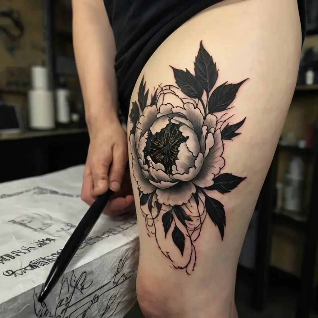 Peony Flower Tattoos (63)