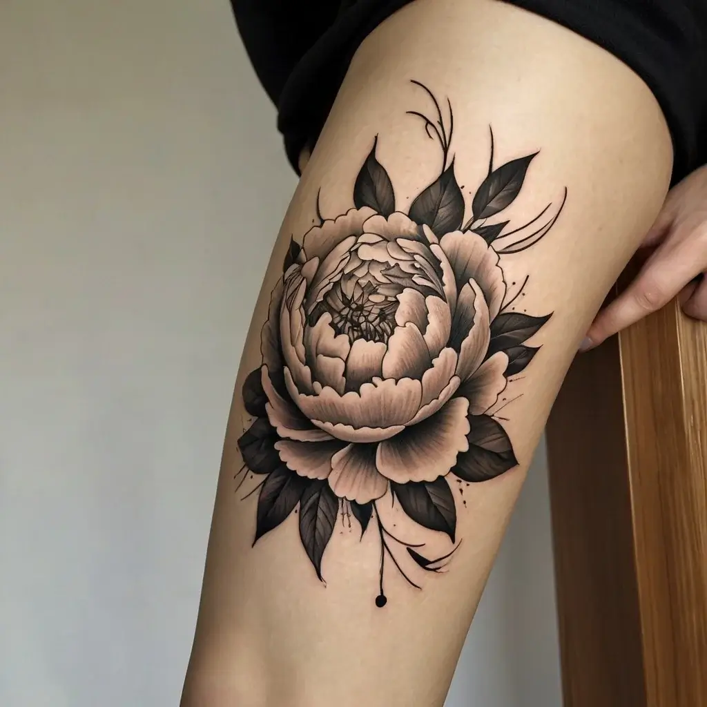 Peony Flower Tattoos (66)