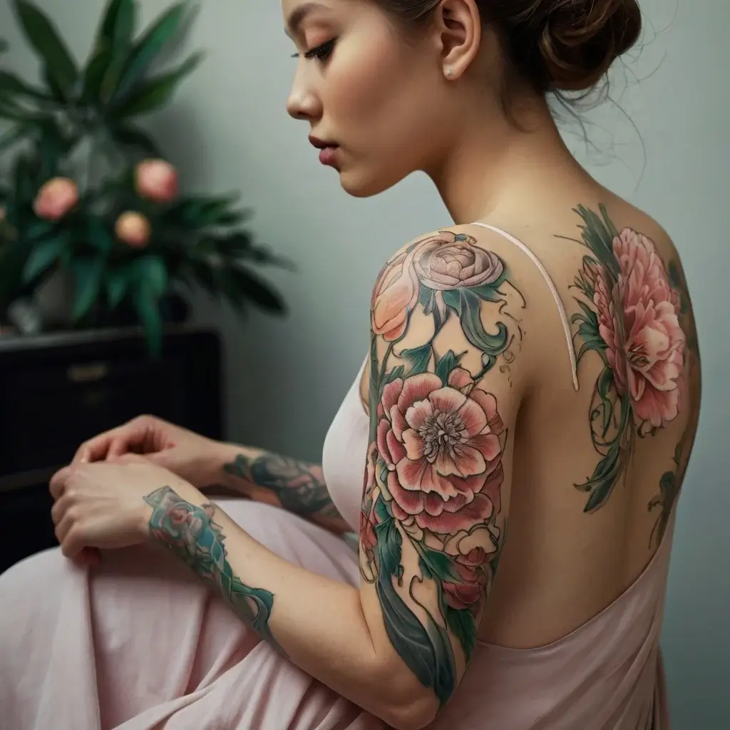 Peony Flower Tattoos (76)