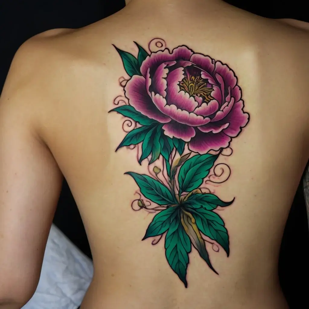 Peony Flower Tattoos (78)