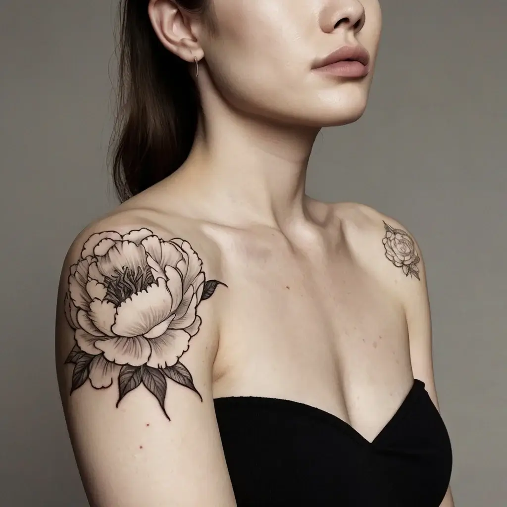 Peony Flower Tattoos (80)