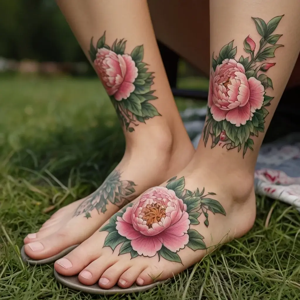 Peony Flower Tattoos (95)