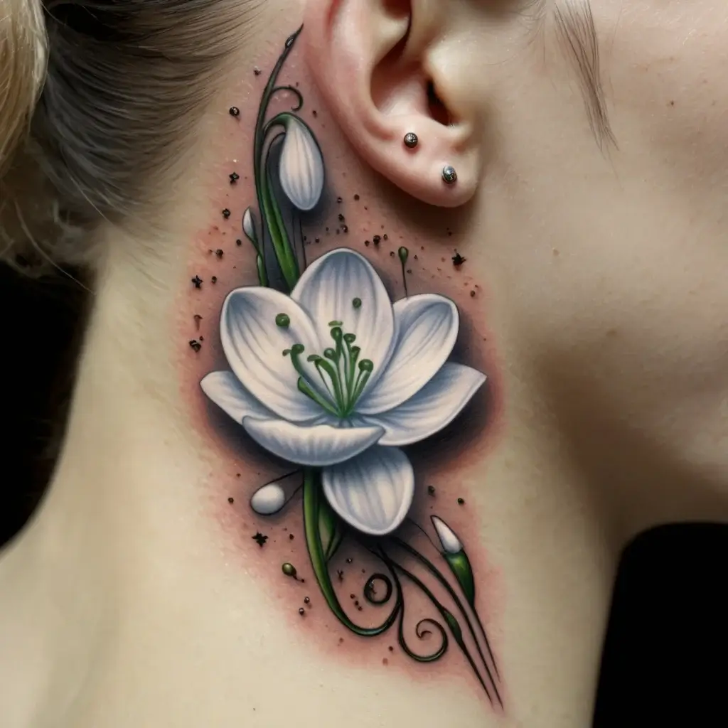 Snowdrop Flower Tattoos (14)