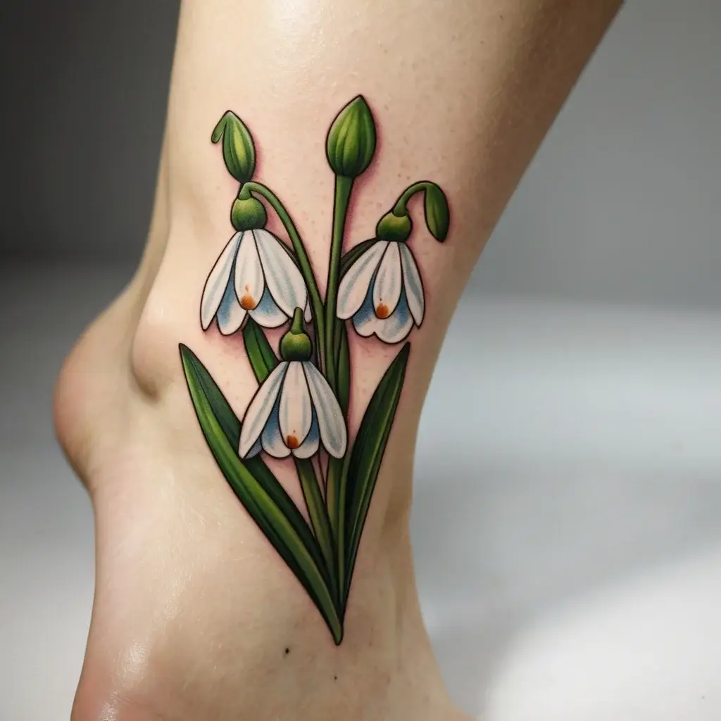 Snowdrop Flower Tattoos (15)