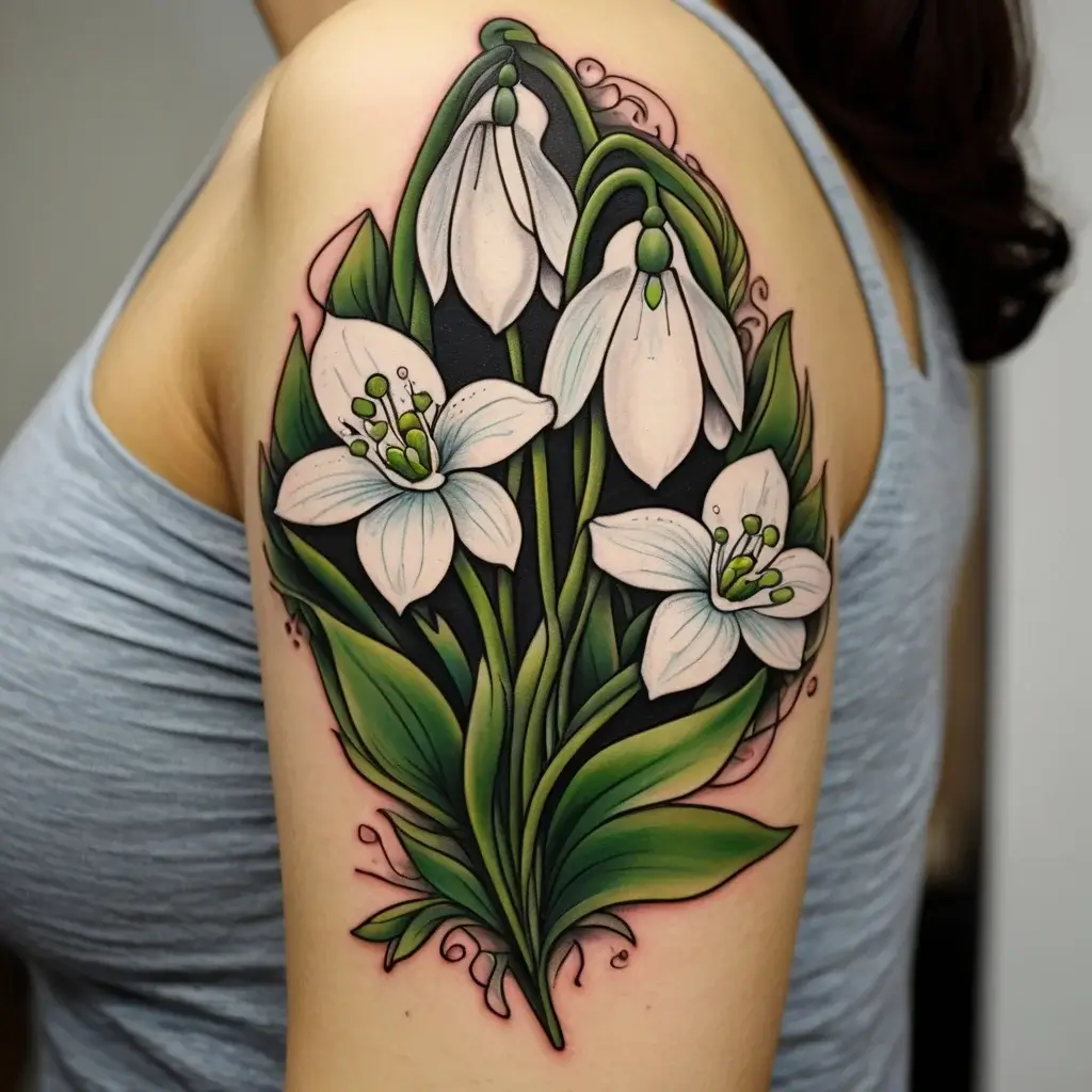 Snowdrop Flower Tattoos (21)