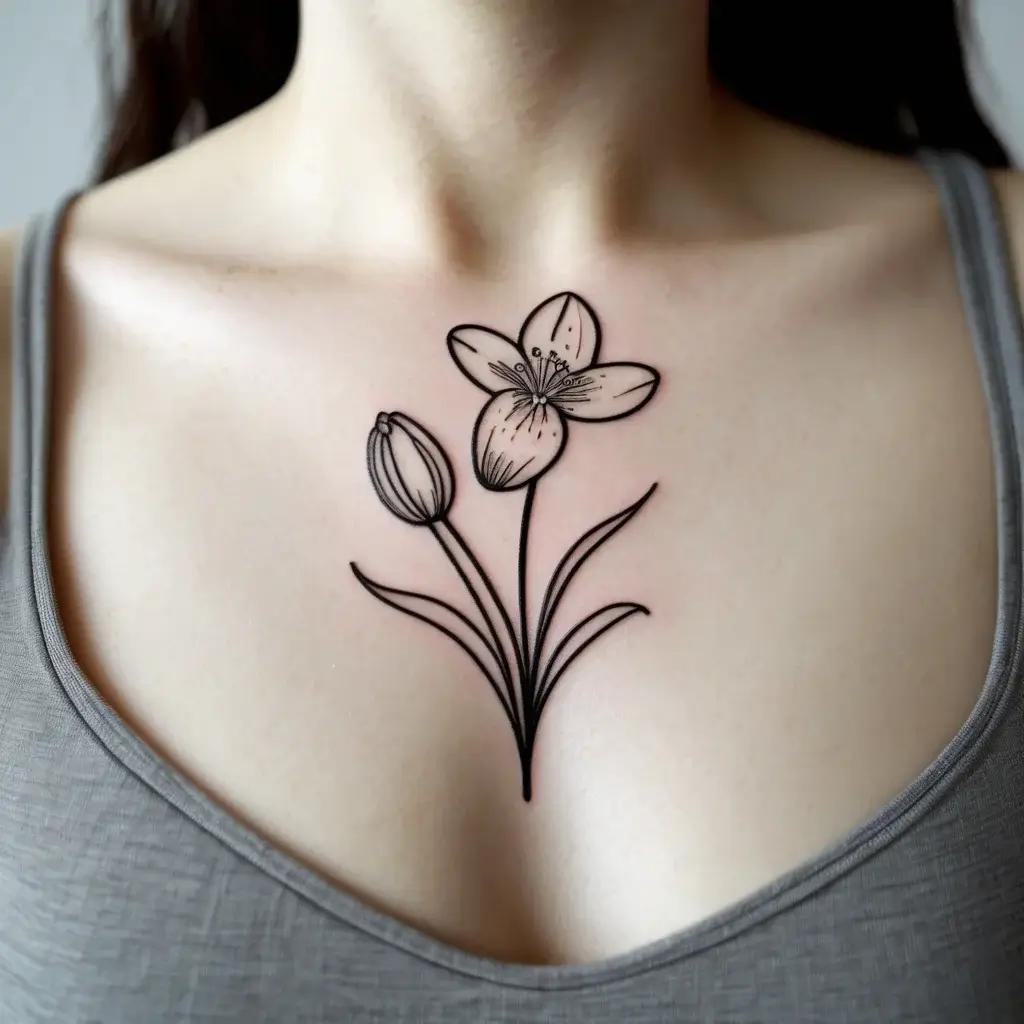 Snowdrop Flower Tattoos (22)