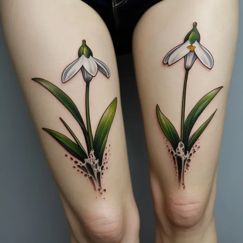 Snowdrop Flower Tattoos (28)